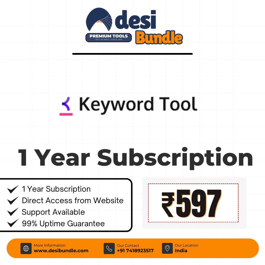 Keywordtool.io Premium Account 1-Year Subscription – Low Price