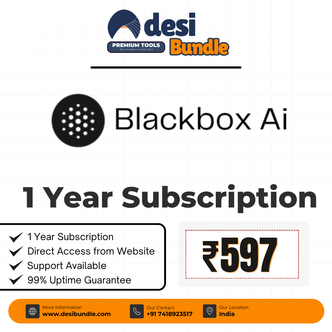 Blackbox Ai Premium Account 1-Year Subscription – Low Price