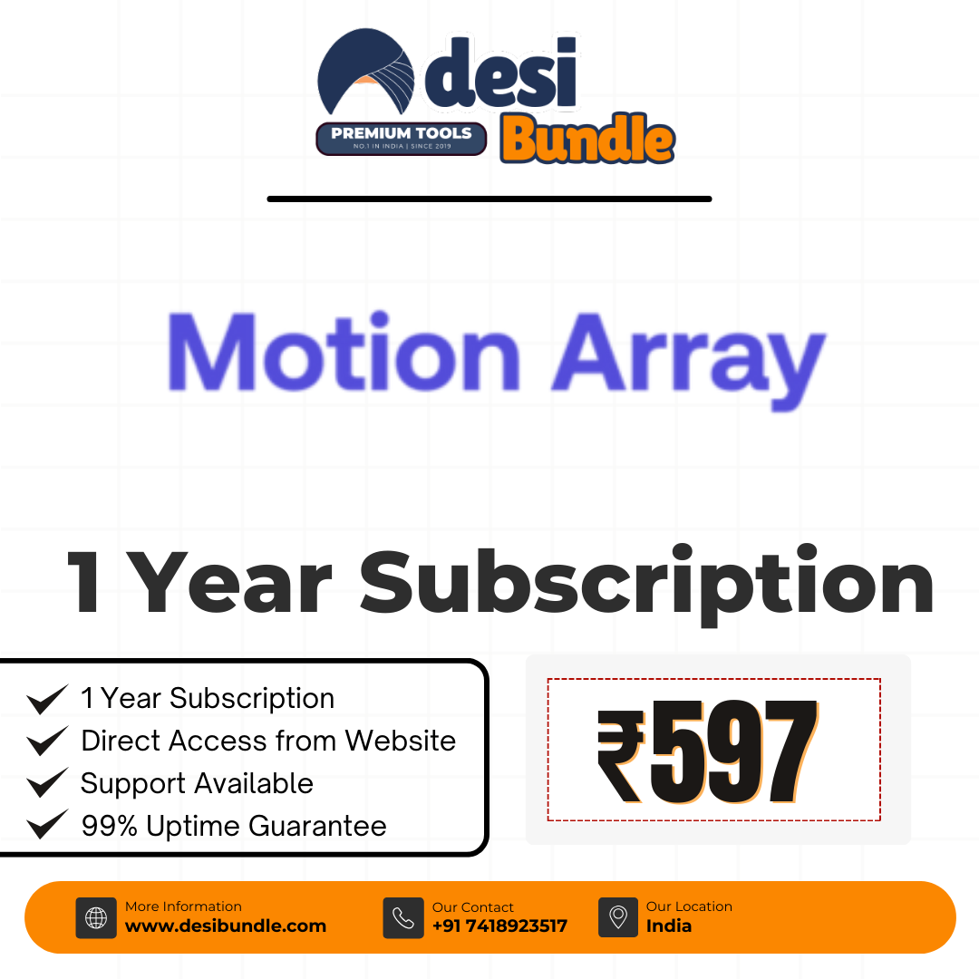 Motion Array Premium Account 1-Year Subscription – Low Price
