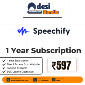 Speechify Ai Premium Account 1-Year Subscription – Low Price