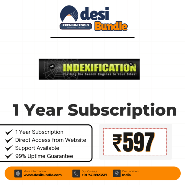 Indexification Premium Account 1-Year Subscription – Low Price