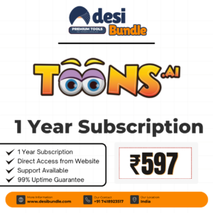 Toons Ai Premium Account 1-Year Subscription – Low Price