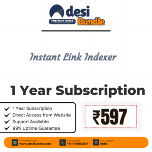 Instant Link Indexer Premium Account 1-Year Subscription – Low Price