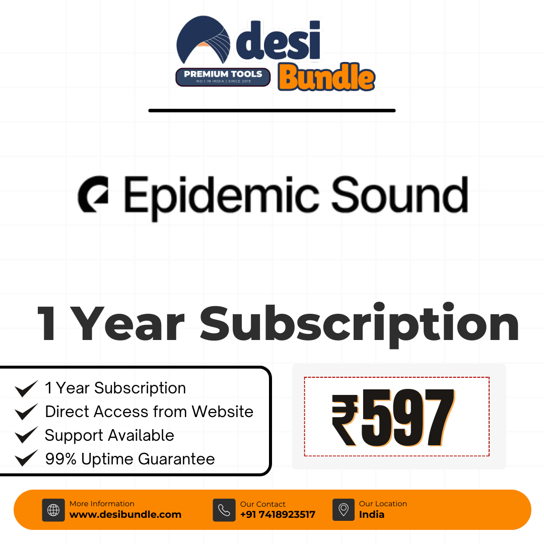 Epidemic Sound Premium Account 1-Year Subscription – Low Price