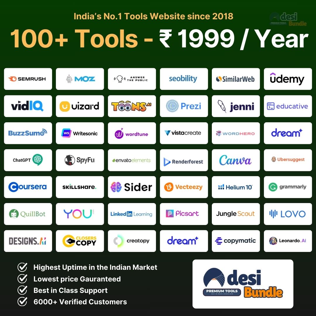 Premium Tools Bundle- 1 Year Validity