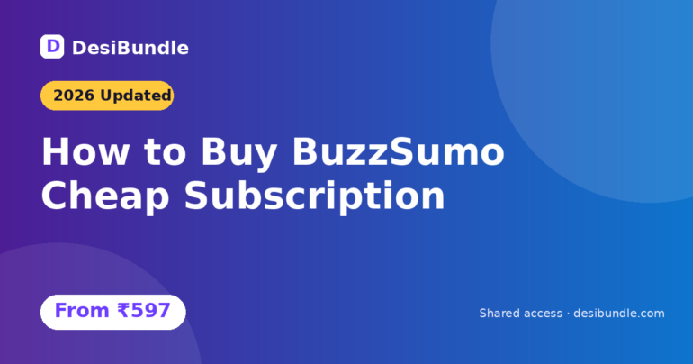 buzzsumo cheap subscription 2026