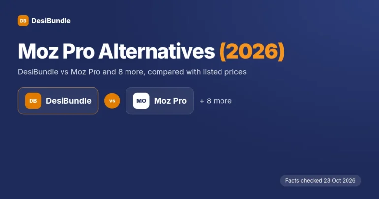 Moz Pro Alternatives 2026: DesiBundle vs Moz Pro and 8 more options, facts checked 23 Oct 2026